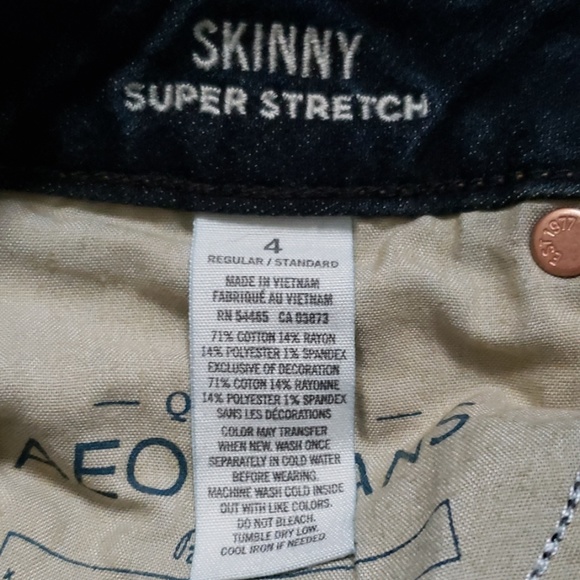 American Eagle super stretch skinny jeans - Picture 4 of 4